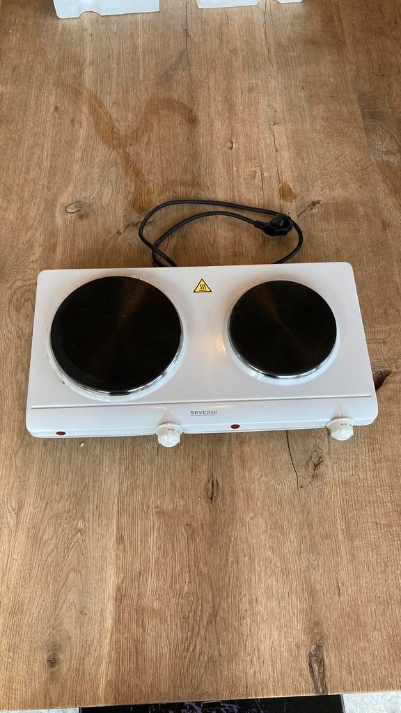 Severin DK 1042 kookplaat 2 pitten, Witgoed en Apparatuur, Kookplaten, Gebruikt, Vrijstaand, Elektrisch, 3 kookzones of minder