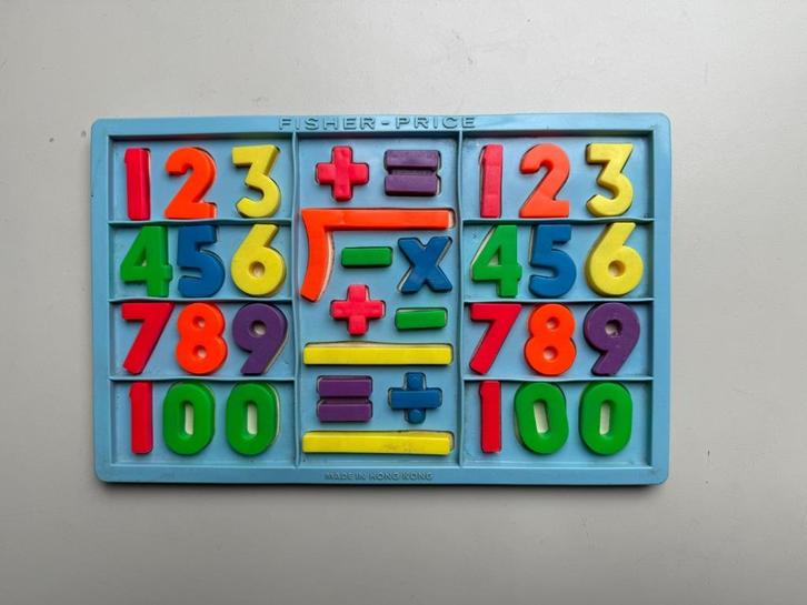 Fisher Price magnetische cijfers, Kinderen en Baby's, Speelgoed | Fisher-Price, Gebruikt, Speelset, Ophalen of Verzenden