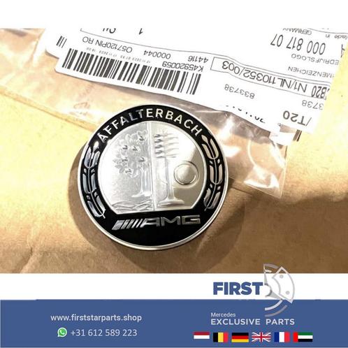 Mercedes 2024 CLE53 AMG EMBLEEM VOORBUMPER LOGO BADGE A45 CL, Auto-onderdelen, Carrosserie en Plaatwerk, Mercedes-Benz, Gebruikt