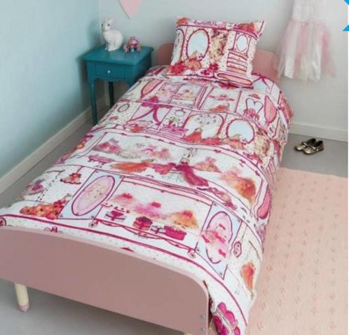 Dekbedovertrek - Beddinghouse | 1persoon, Kinderen en Baby's, Kinderkamer | Beddengoed, Zo goed als nieuw, Dekbedovertrek, Roze