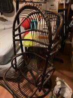 Vintage rotan stoel, Gebruikt, Bruin, Riet of Rotan, Ophalen of Verzenden