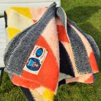 Vintage Hatema 100% wollendeken, in ruitvorm, Huis en Inrichting, Woonaccessoires | Plaids en Woondekens, Ophalen of Verzenden