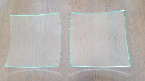 Glazen schalen, Huis en Inrichting, Woonaccessoires | Schalen en Manden, Zo goed als nieuw, Schaal, Vierkant, Glas, Ophalen
