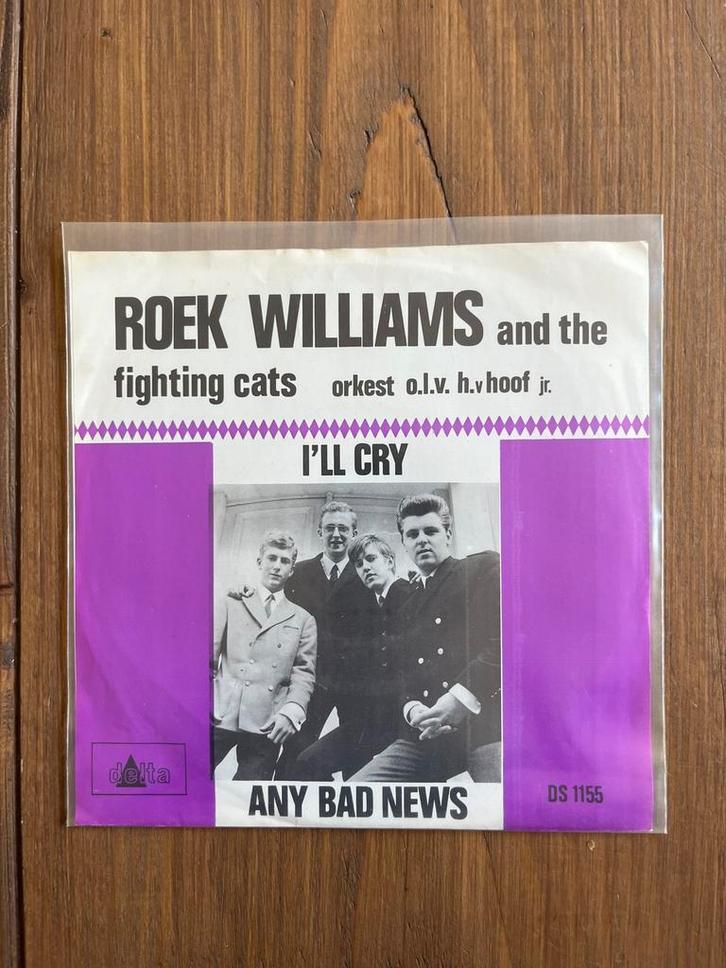 Roek Williams and his fighting cats - I’ll cry, Cd's en Dvd's, Vinyl Singles, Zo goed als nieuw, Ophalen of Verzenden