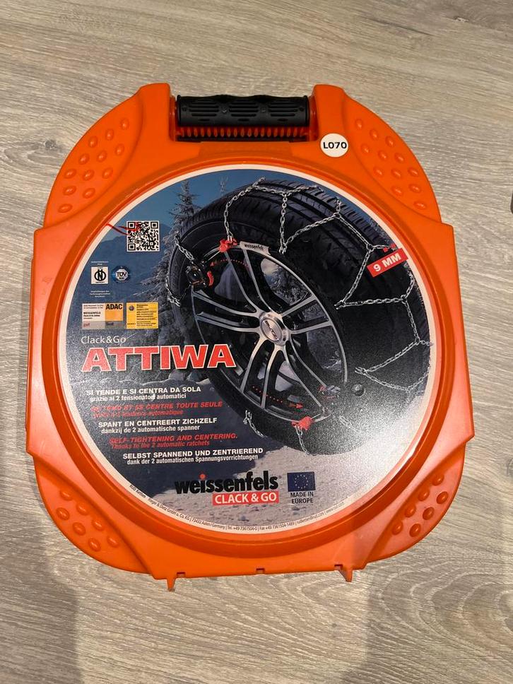 Sneeuwkettingen Weissenfels Attiwa Coach 9mm, Auto diversen, Sneeuwkettingen, Nieuw, Ophalen of Verzenden