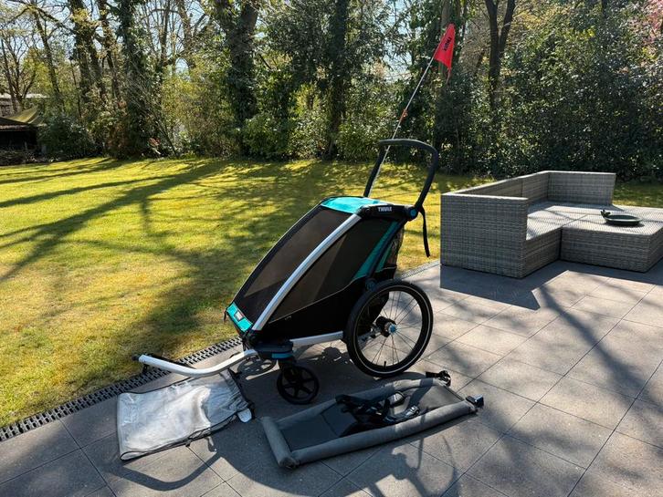 Thule Chariot 1 fietskar + Infant sling, Fietsen en Brommers, Fietsaccessoires | Aanhangers en Karren, Zo goed als nieuw, Kinderkar