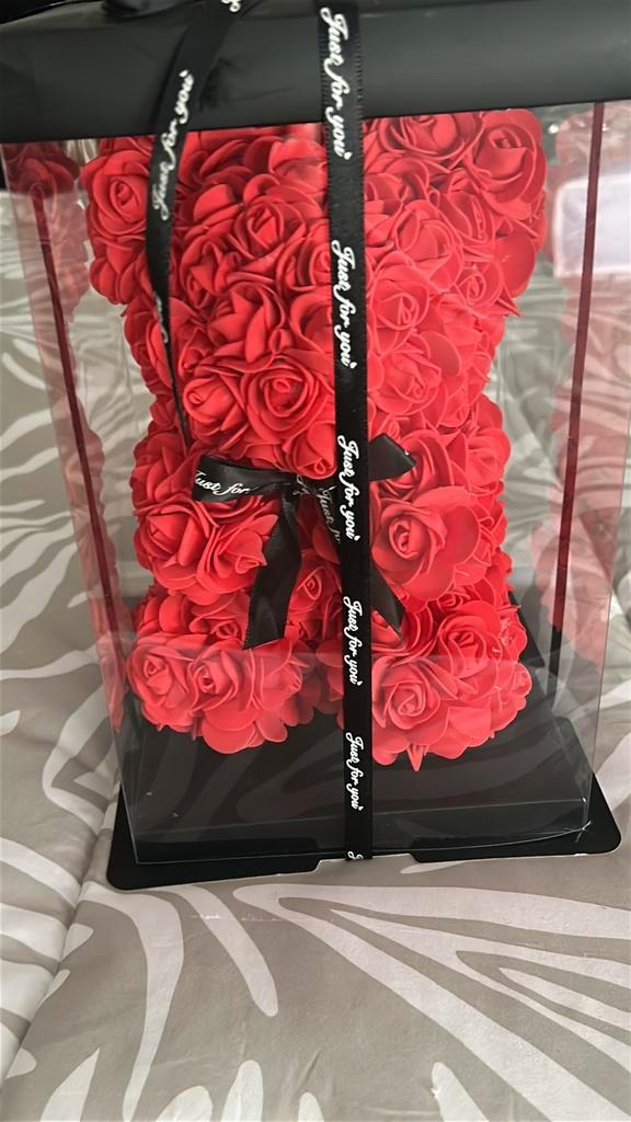 Rode Rozen Beer – Nieuw in Verpakking - Cadeau, Sieraden, Tassen en Uiterlijk, Overige Accessoires, Nieuw, Verzenden
