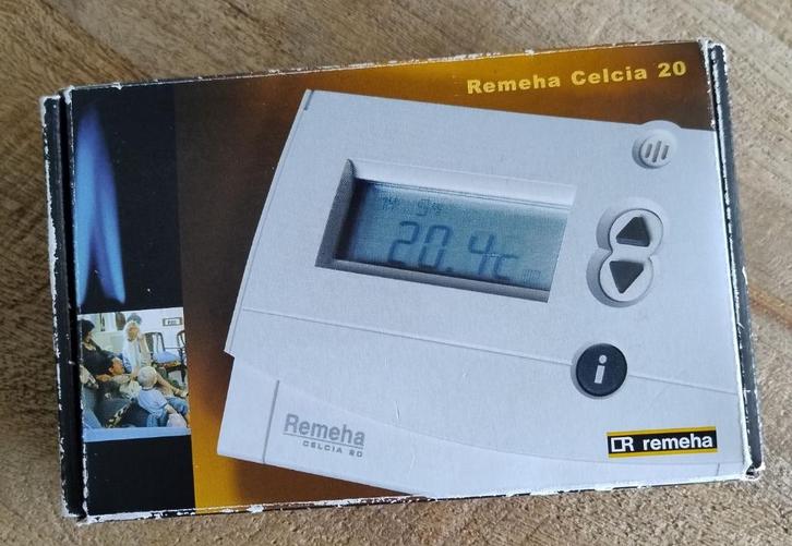 Klokthermostaat Remeha Celcia 20, zo goed als nieuw, Doe-het-zelf en Verbouw, Thermostaten, Zo goed als nieuw, Ophalen of Verzenden