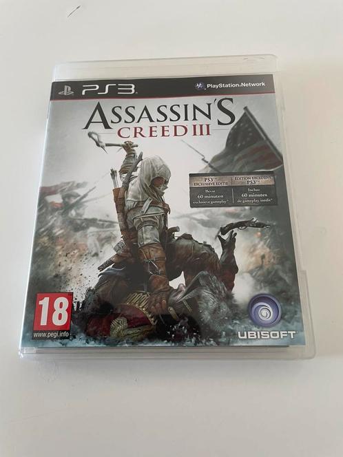 Assassins Creed III (Bonus Edition) PS3, Spelcomputers en Games, Games | Sony PlayStation 3, Gebruikt, Overige genres, 1 speler