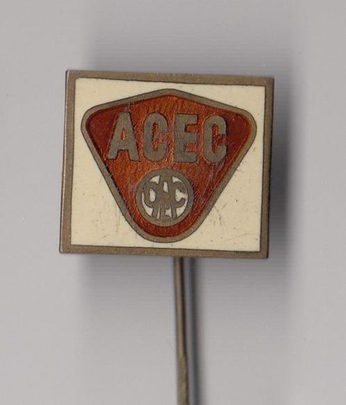 Acec Electronica emaille speldje logo, Verzamelen, Speldjes, Pins en Buttons, Gebruikt, Speldje of Pin, Overige onderwerpen, Ophalen of Verzenden