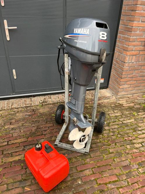 Yamaha 8pk elek. Start langstaart op AB. MEENEEMPRIJS!, Watersport en Boten, Buiten- en Binnenboordmotoren, Gebruikt, Benzine