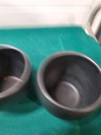 bloempotten donker grijs 2x, Tuin en Terras, Bloempotten, Ophalen of Verzenden, 'T Olde Gre-j, Info@toldegrej.nl, Endepoelstraat 20f Didam