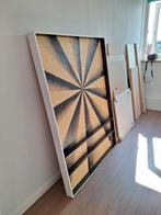 Dartbord achtergrond hout, Sport en Fitness, Darts, Ophalen, Zo goed als nieuw, Dartbord