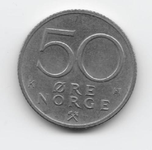 Noorwegen 50 øre 1983 KM# 418, Postzegels en Munten, Munten | Europa | Niet-Euromunten, Losse munt, Overige landen, Verzenden