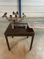 Zeefdruk Carrousel hand, Ophalen, Gebruikt, Materiaal