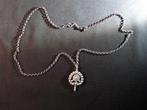 Horlogesleutel zilver aan antieke jasseronketting. 2005, Ophalen of Verzenden, Zilver