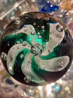 Murano Presse-papier Bloem Groen, Ophalen of Verzenden