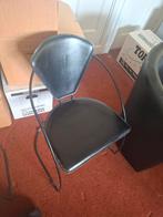 4 zwarte stoelen, Ophalen, Gebruikt, Zwart