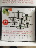 Prachtige Designer Cookware luxe pannenset., Nieuw, Pannenset, Ophalen of Verzenden, Rvs