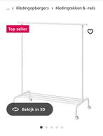 kledingrek met wielen., Ophalen, Met wielen, Zo goed als nieuw