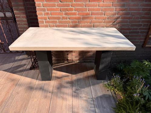 Tafel natuurproduct Beton, Tuin en Terras, Tuintafels, Gebruikt, Rechthoekig, Ophalen of Verzenden