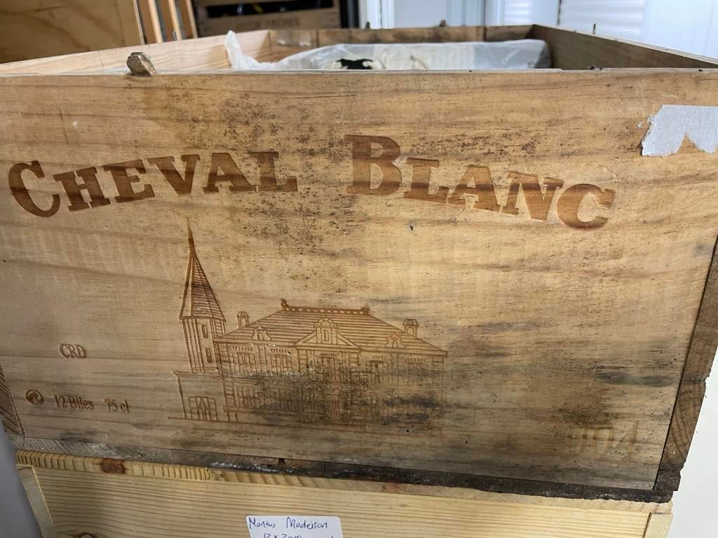 Cheval Blanc 2004 - St. Emilion Grand Cru, Verzamelen, Wijnen, Zo goed als nieuw, Rode wijn, Frankrijk, Vol, Ophalen of Verzenden