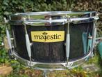 Majestic 14 x 6 snaredrum met parallelstrainer, Ophalen of Verzenden, Gebruikt