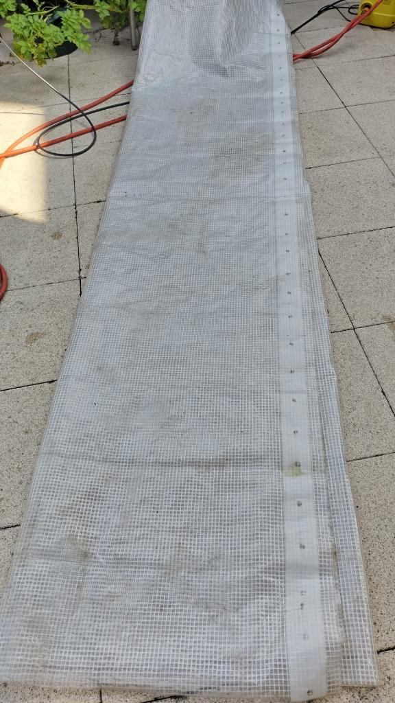 STEVIG DEKZEIL AFDEK ZEIL 260 g/m² 3x3 m wit, Doe-het-zelf en Verbouw, Zeil en Folie, Gebruikt, Zeil, 5 tot 10 m², Ophalen