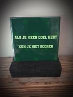 Tekst tegel "Geen doel" teksttegel met spreuk, Ophalen of Verzenden, Nieuw