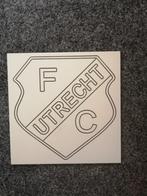 Bord (trespa) FC Utrecht nieuw 32cm x 32 cm Wit, Sport en Fitness, Voetbal, Nieuw, Ophalen of Verzenden