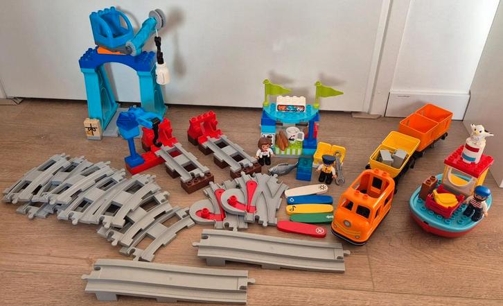 Lego Duplo Goederentrein Set 10875, Kinderen en Baby's, Speelgoed | Duplo en Lego, Zo goed als nieuw, Duplo, Losse stenen, Ophalen