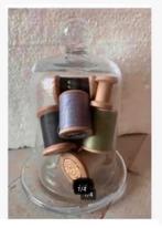 Korting Mooie stolp met houten antieke klosjes 15 cm, Antiek en Kunst, Curiosa en Brocante, Ophalen of Verzenden