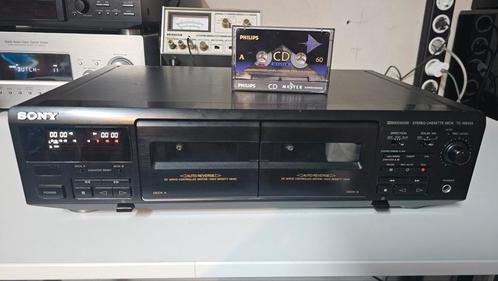 Sony TC-WE 405 Cassettedeck, Audio, Tv en Foto, Cassettedecks, Dubbel, Sony, Auto-reverse, Tiptoetsen, High speed dubbing, Tape counter