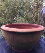 Lage schalen terracotta steen bonsai cactus bloempotten, Tuin en Terras, Gebruikt, Rond, Minder dan 40 cm, Terracotta