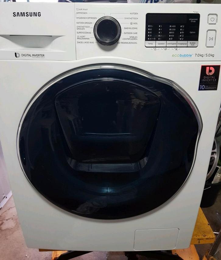 SAMSUNG Ecobubble Addwash Was-Droogcombinatie Incl.GARANTIE!, Witgoed en Apparatuur, Was-droogcombinaties, Zo goed als nieuw, 6 tot 8 kg