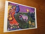 Kunstkaart Chagall De Oogst, Verzamelen, Ansichtkaarten | Themakaarten, Ophalen of Verzenden, 1980 tot heden, Ongelopen, Cultuur en Media