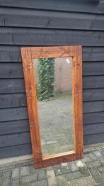 Grote spiegel met houten frame - 69x150 cm, Huis en Inrichting, Woonaccessoires | Spiegels, Ophalen, Gebruikt, 100 tot 150 cm