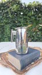 Espresso maker, Italiaanse koffie percolator, RVS, 2 stuks, Gebruikt, Vintage, Ophalen of Verzenden, Nvt