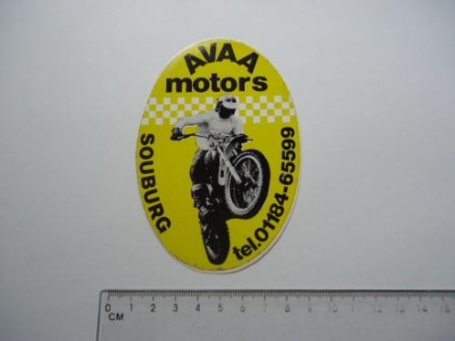 sticker oud AVA MOTORS Souburg cross motor motorsport retro, Verzamelen, Stickers, Zo goed als nieuw, Bedrijf of Vereniging, Verzenden