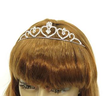 Schitterende mooie bruidstiara met strass stenen. beschikbaar voor biedingen