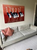 Grijs / groene bank gratis af te halen, Huis en Inrichting, Banken | Bankstellen, Ophalen, Gebruikt
