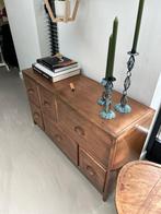 Koperen kast vintage dressoir, Huis en Inrichting, Kasten | Dressoirs, Ophalen, Gebruikt, 200 cm of meer, Metaal