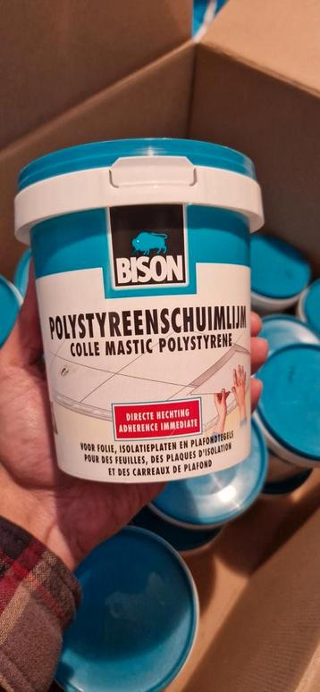 Bison Polystyreenschuimlijm – 1 kg potten te koop beschikbaar voor biedingen