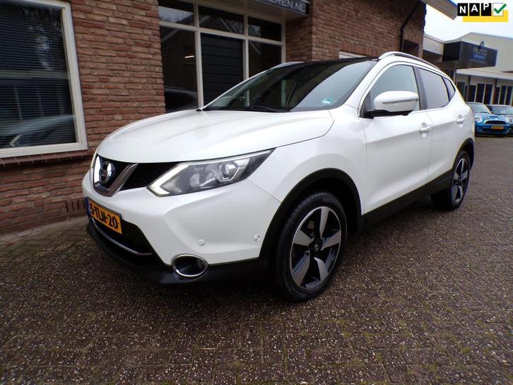 Nissan Qashqai 1.2 Tekna Leder / Navi / Panoramadak / Clima, Auto's, Nissan, Bedrijf, Te koop, Qashqai, 360° camera, ABS, Achteruitrijcamera