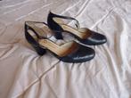 Vintage Blauwe schoen met hak maat 39, Gedragen, Blauw, Ophalen of Verzenden, Pumps