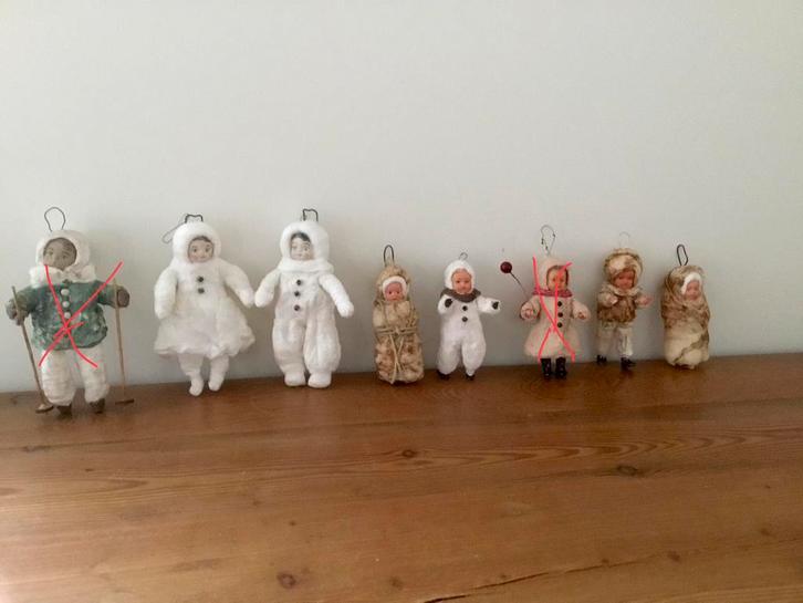 Wattenpopjes/wattenpopje/kerstdecoraties/kerstdecoratie, Diversen, Kerst, Zo goed als nieuw, Ophalen of Verzenden