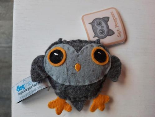 NIEUW Sgt. Peepers Mini Uil Owl Uilen Vilten Vilt Knuffeltje, Kinderen en Baby's, Speelgoed | Knuffels en Pluche, Nieuw, Overige typen