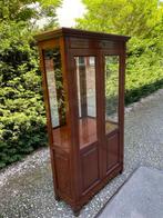 Vitrinekast kersenhout Tiffany zgan !, Ophalen, Met deur(en), Landelijk klassiek, 50 tot 100 cm