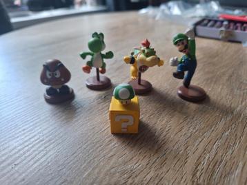 Super Mario Poppetjes Uit 2007,5 Stuks,Z.G.A.N!!! beschikbaar voor biedingen