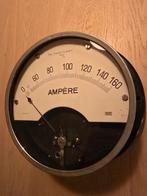 Antieke grote Nieaf industriële analoge ampèremeter €59, Ophalen of Verzenden